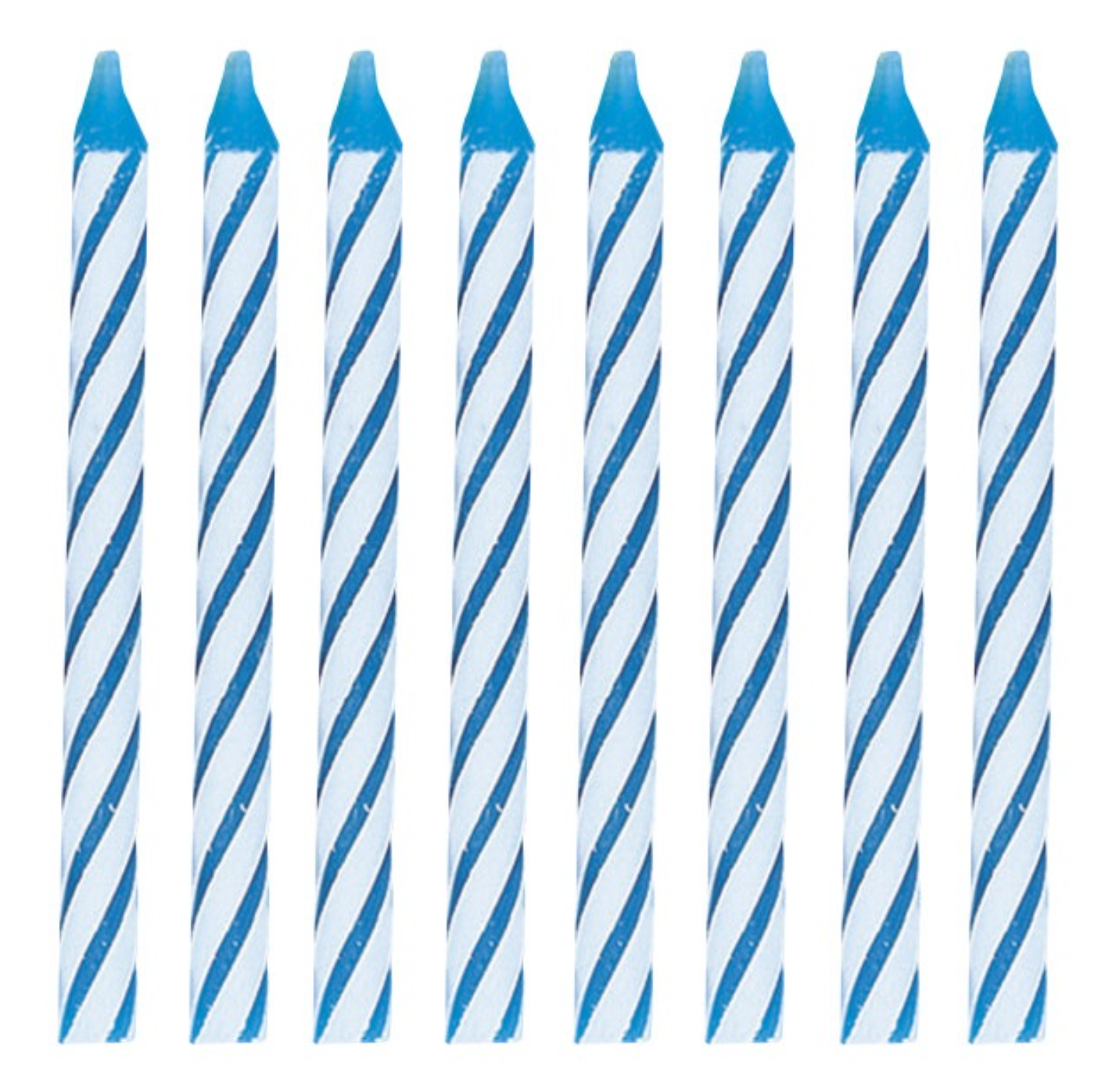 Blue Spiral Birthday Candles 24ct