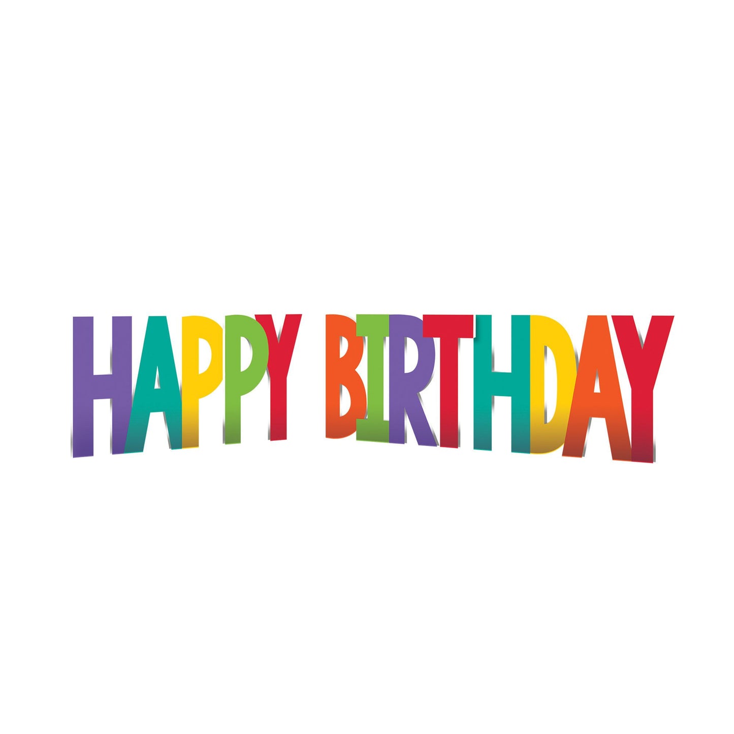 Birthday Accessories Rainbow Corrugate Yard Sign