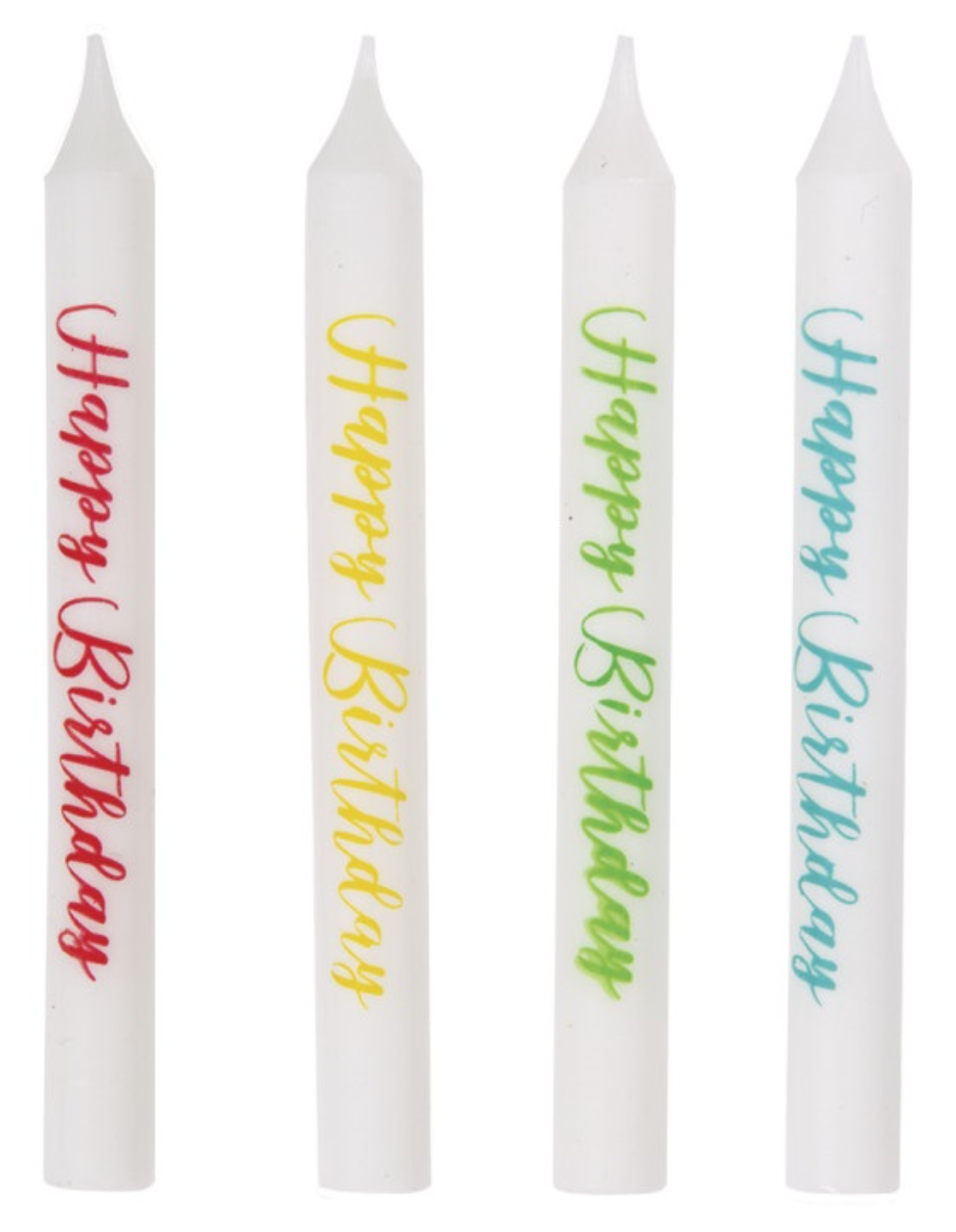 Assorted Happy Birthday Birthday Candles 8ct