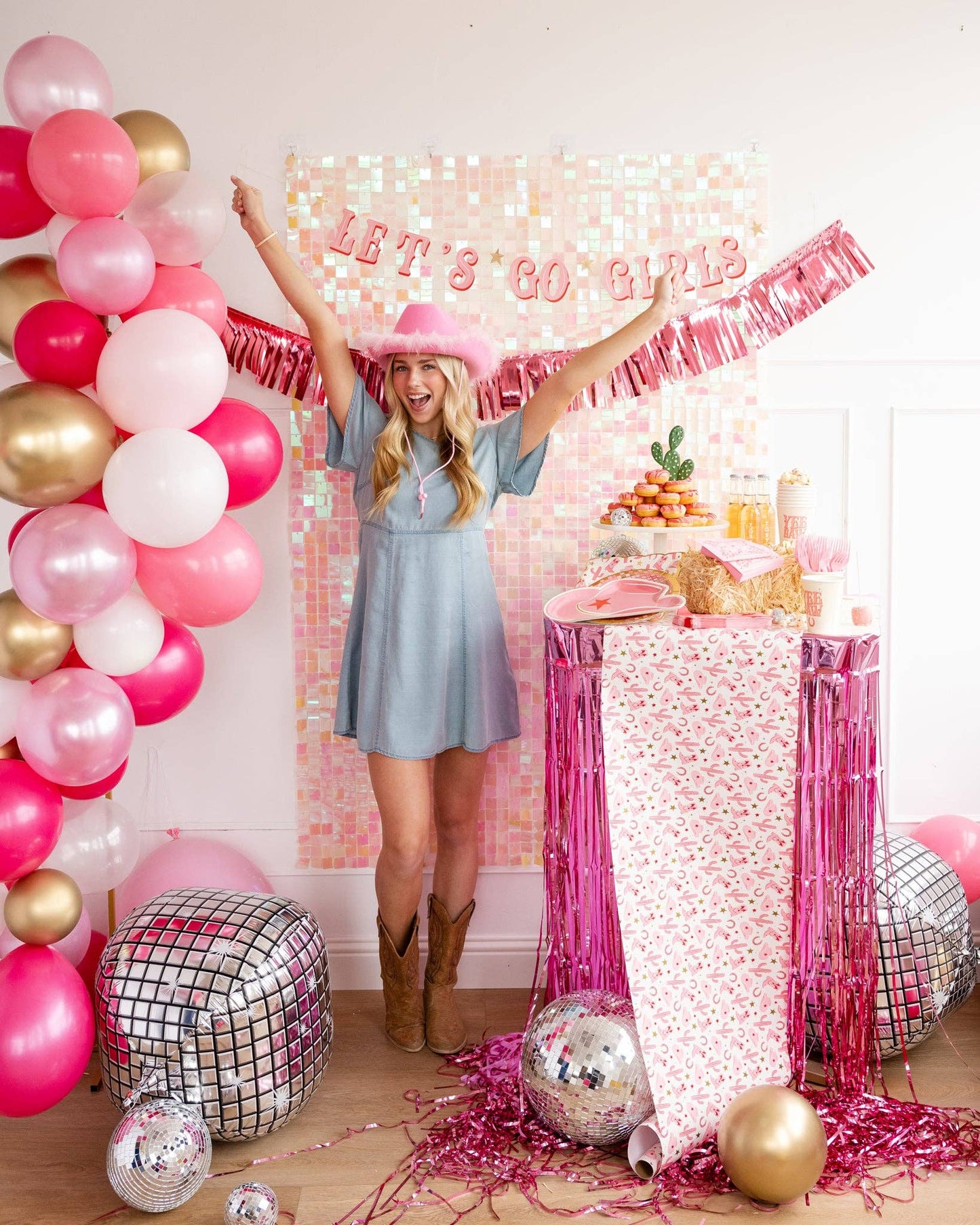Cowgirl Paper Table Runner