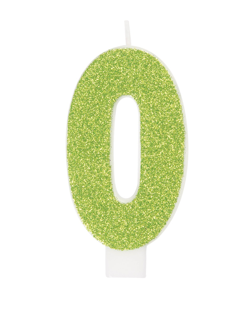 Glitter Number Candle