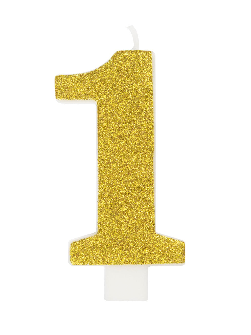Glitter Number Candle