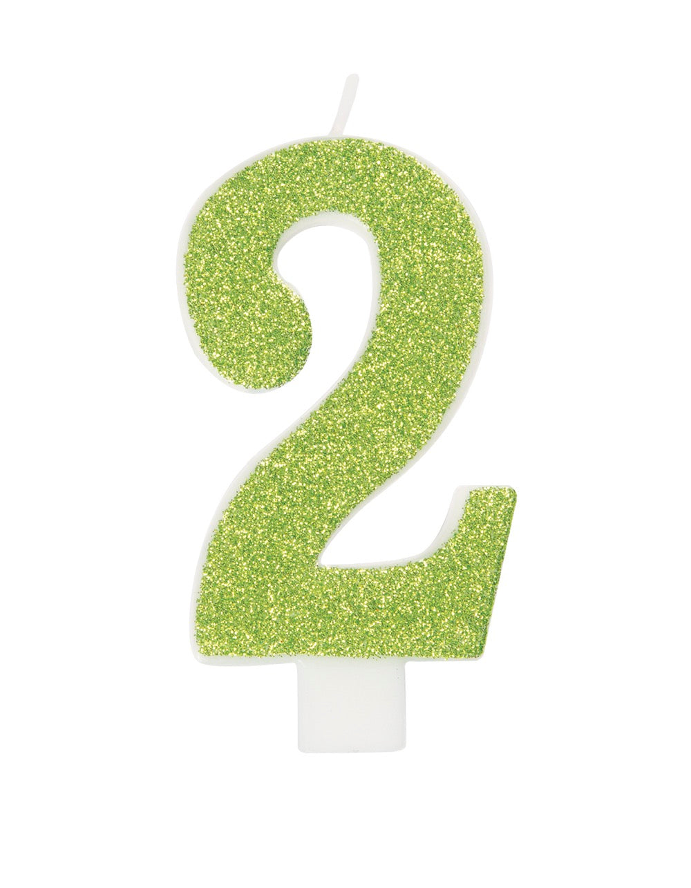 Glitter Number Candle