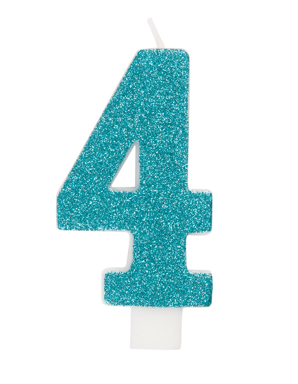 Glitter Number Candle