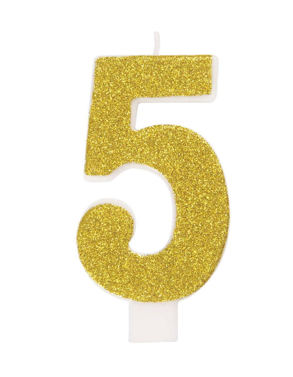 Glitter Number Candle