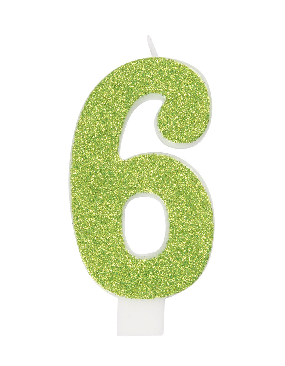 Glitter Number Candle