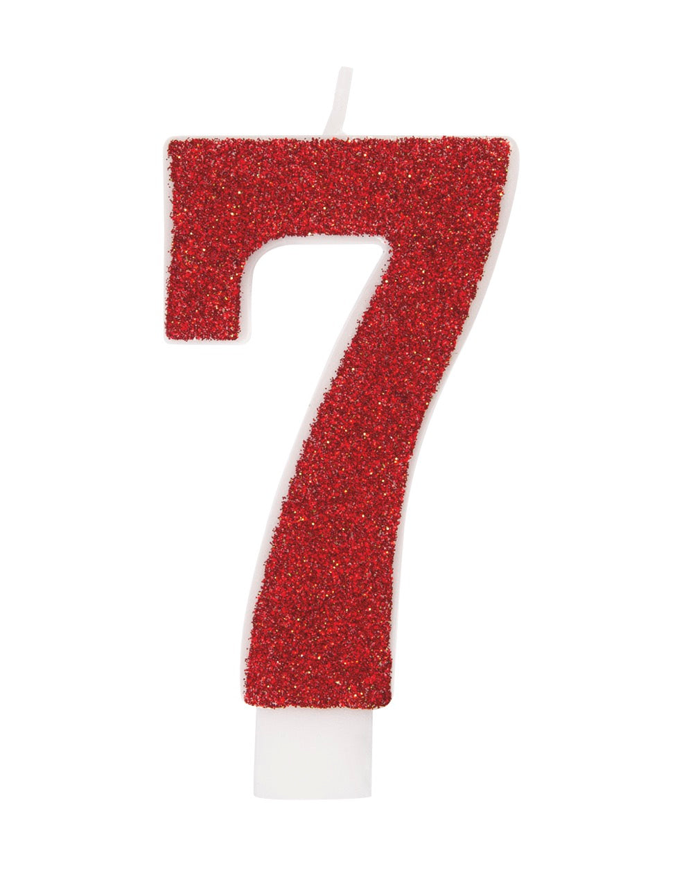 Glitter Number Candle