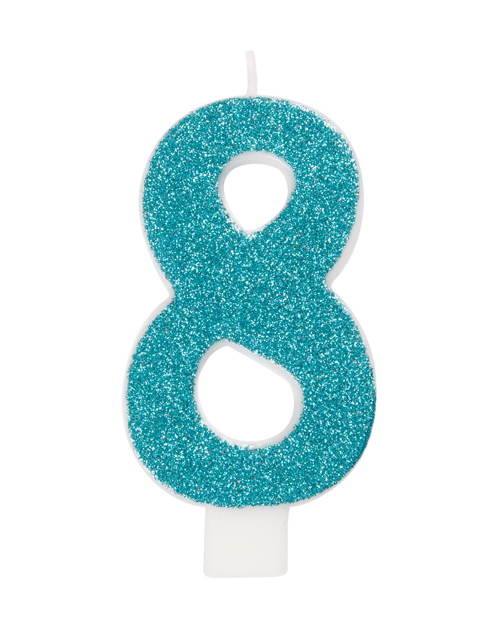 Glitter Number Candle