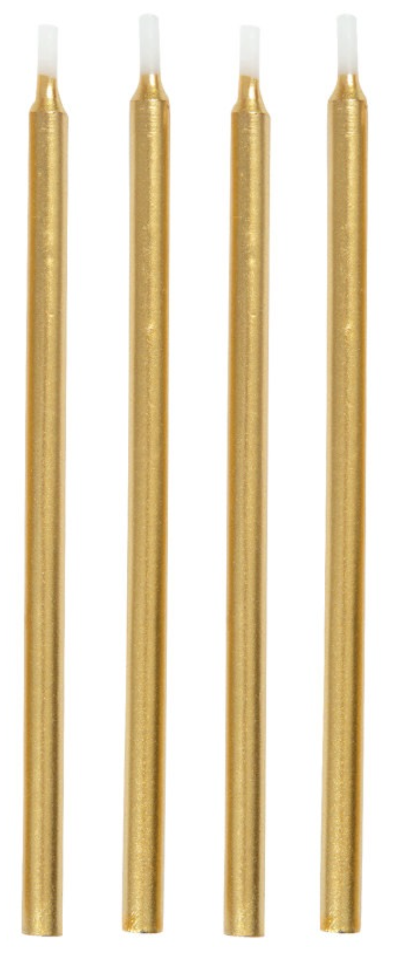 Gold Birthday Candles 5in 12ct