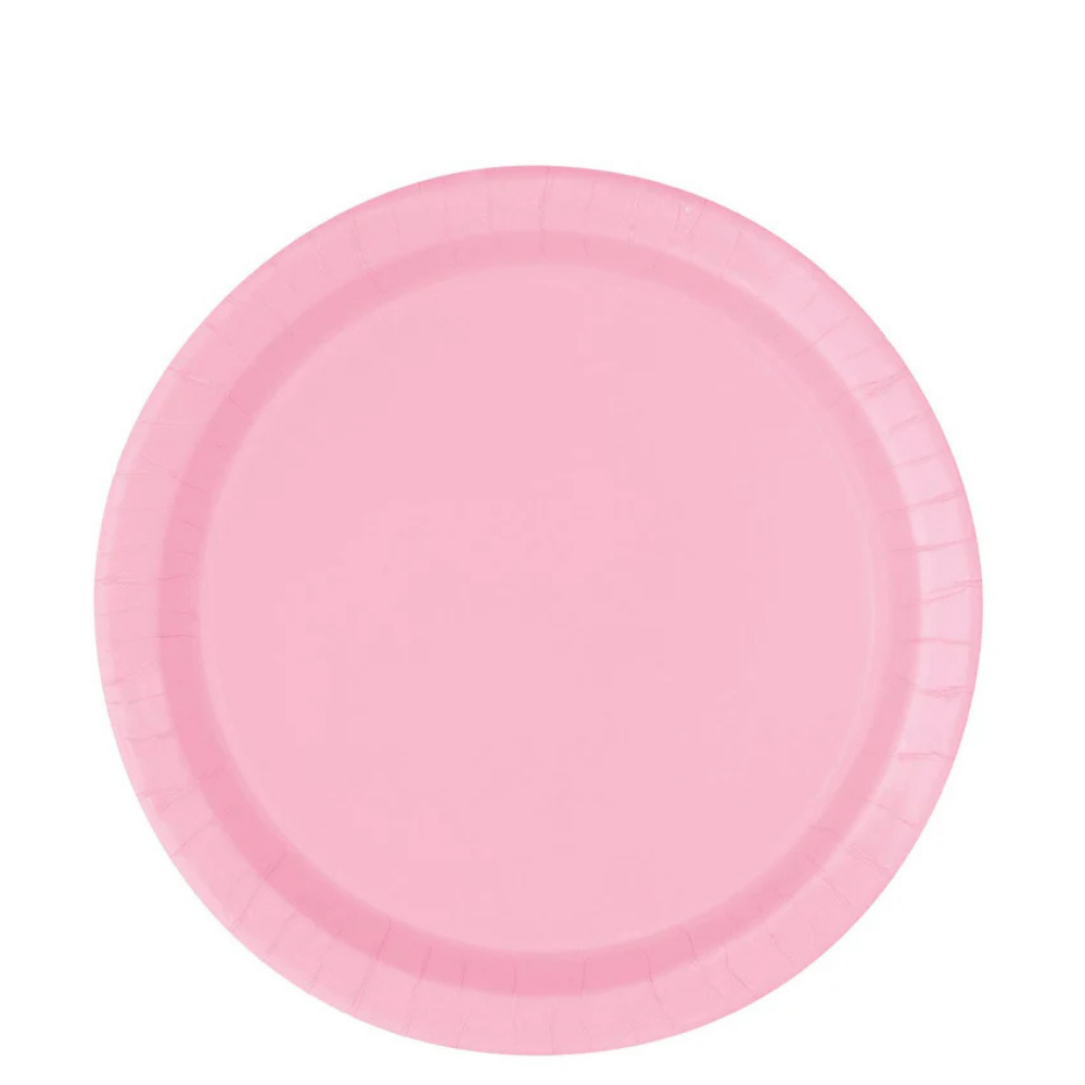 Pink 7in Paper Plates 50ct