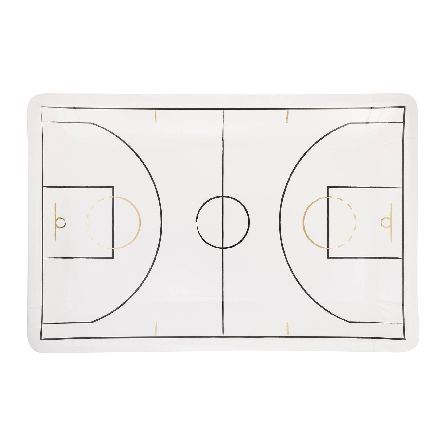 Basketball Court Plates 8ct