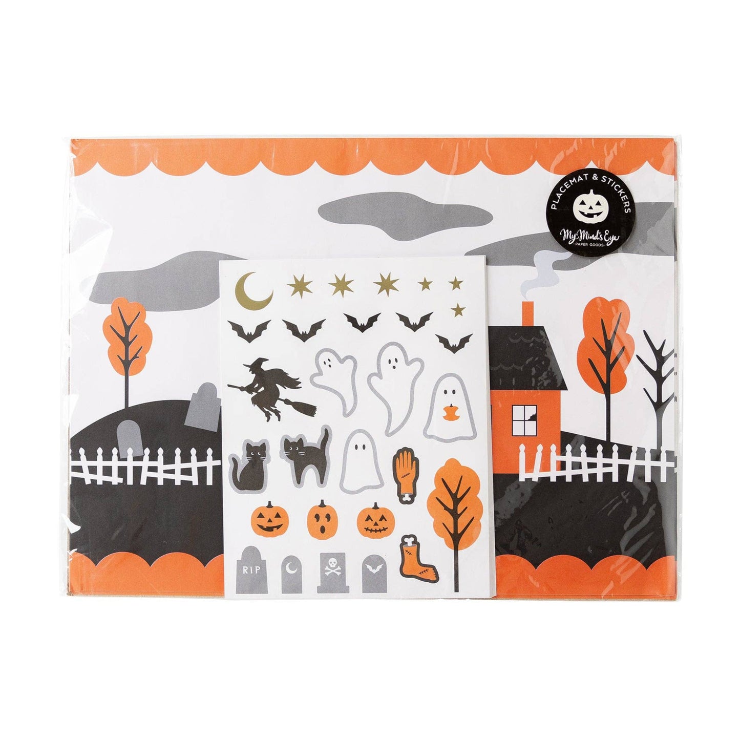 Halloween Placemats with Stickers 12ct