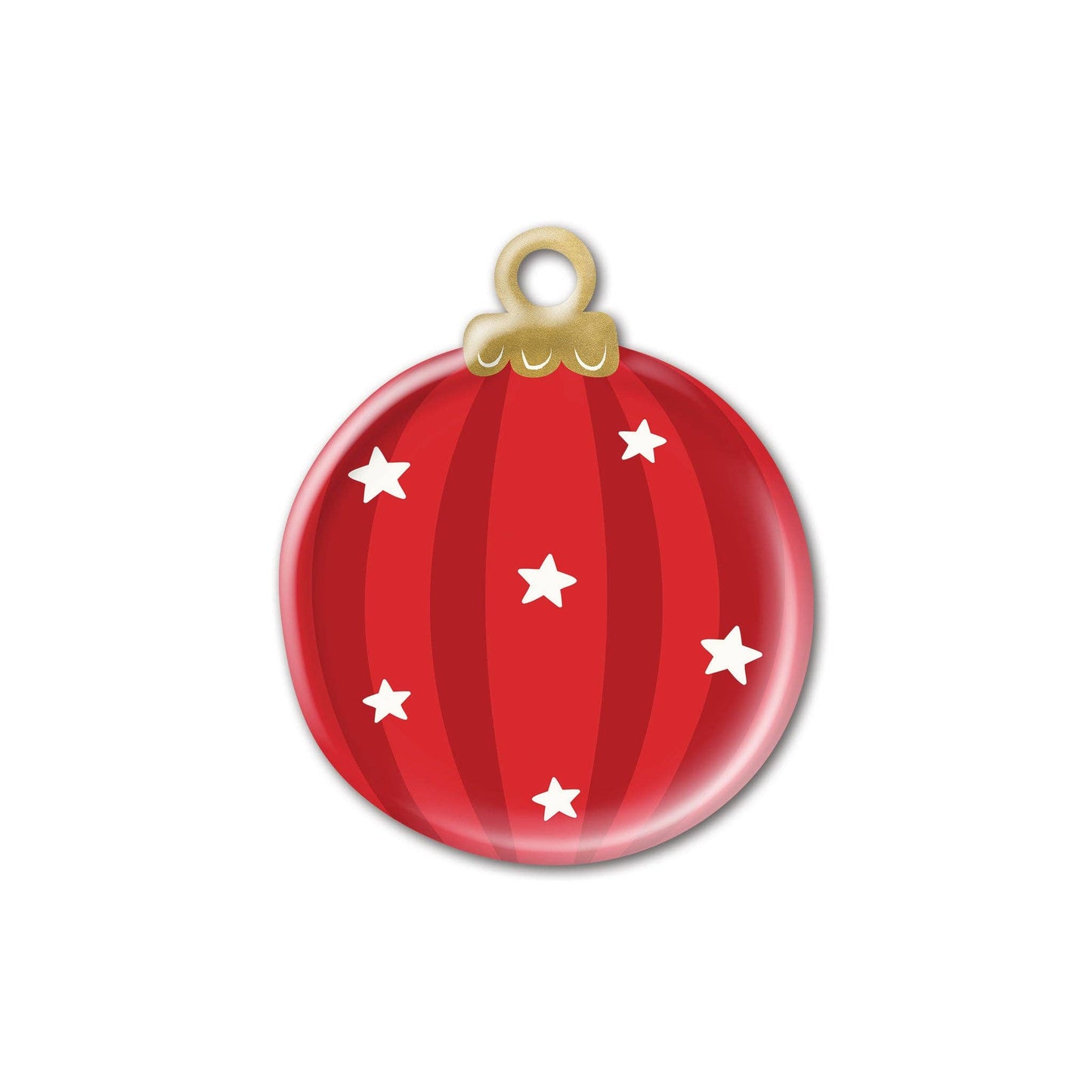 Believe Ornament Shaped Paper Plate 8ct