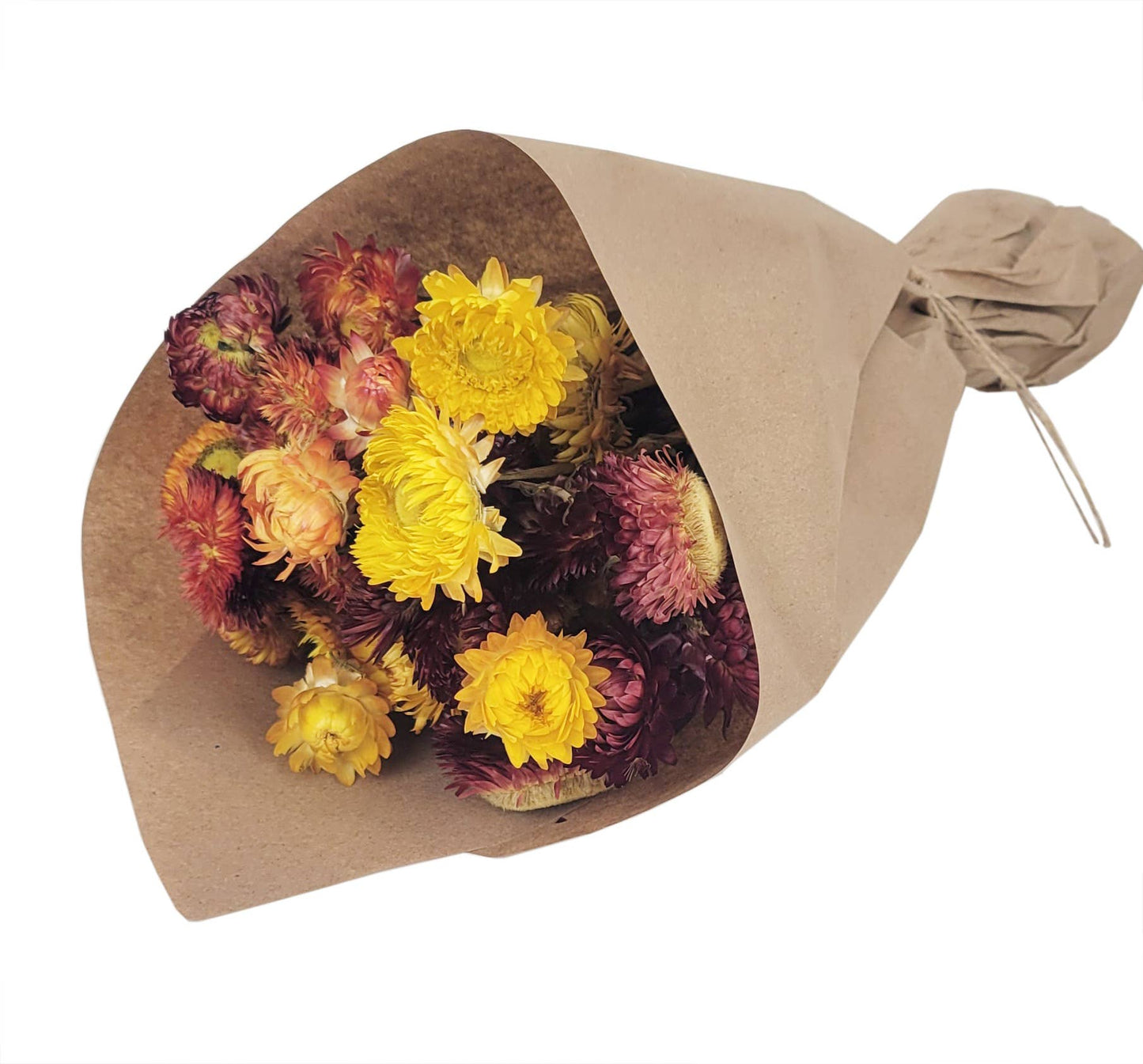 Sunset Glow Strawflower Floral Bouquet #215