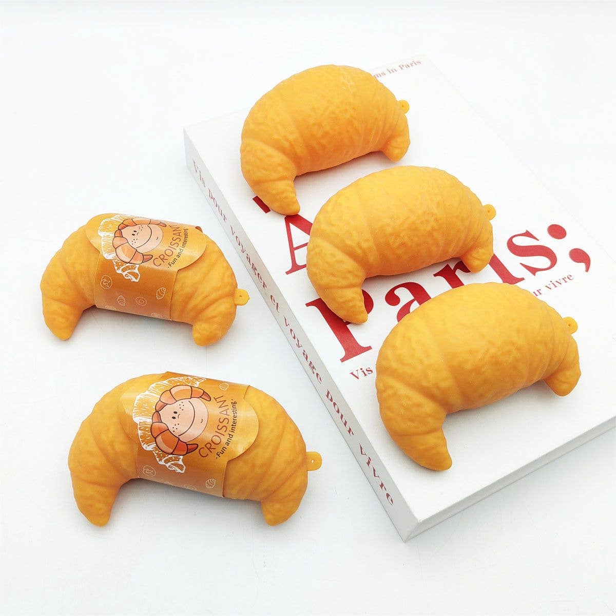 Croissant Squishy Toy – Slow-Rising Soft Stress Toy