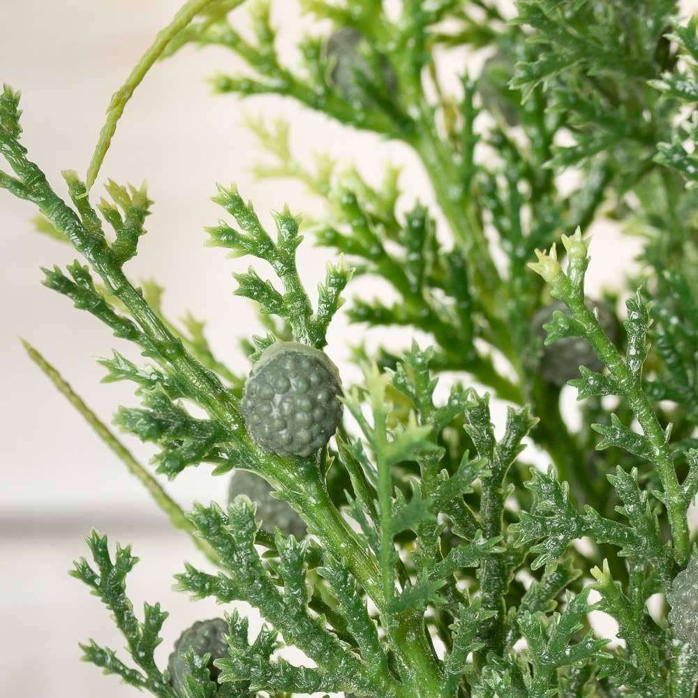 18" Faux Cedar Juniper Berry Spray