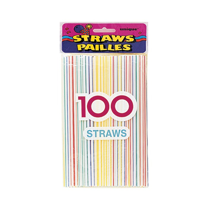 Striped Straws 100ct