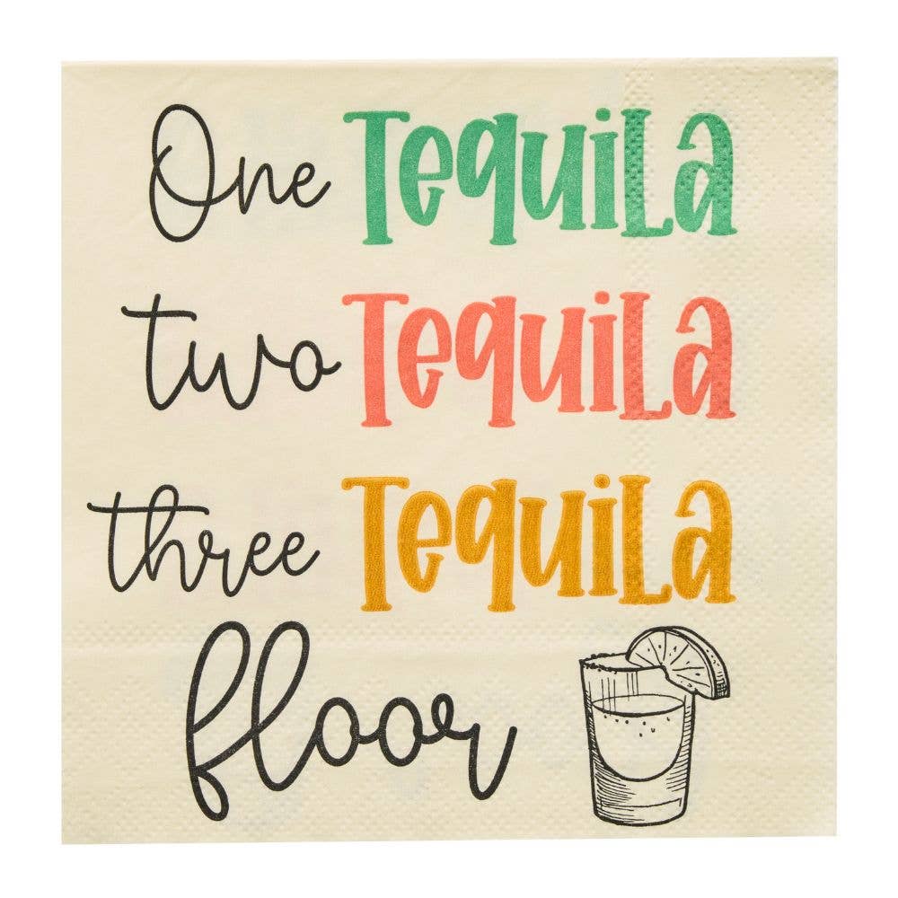'One Tequila, Two Tequila' Cocktail Napkins 26ct