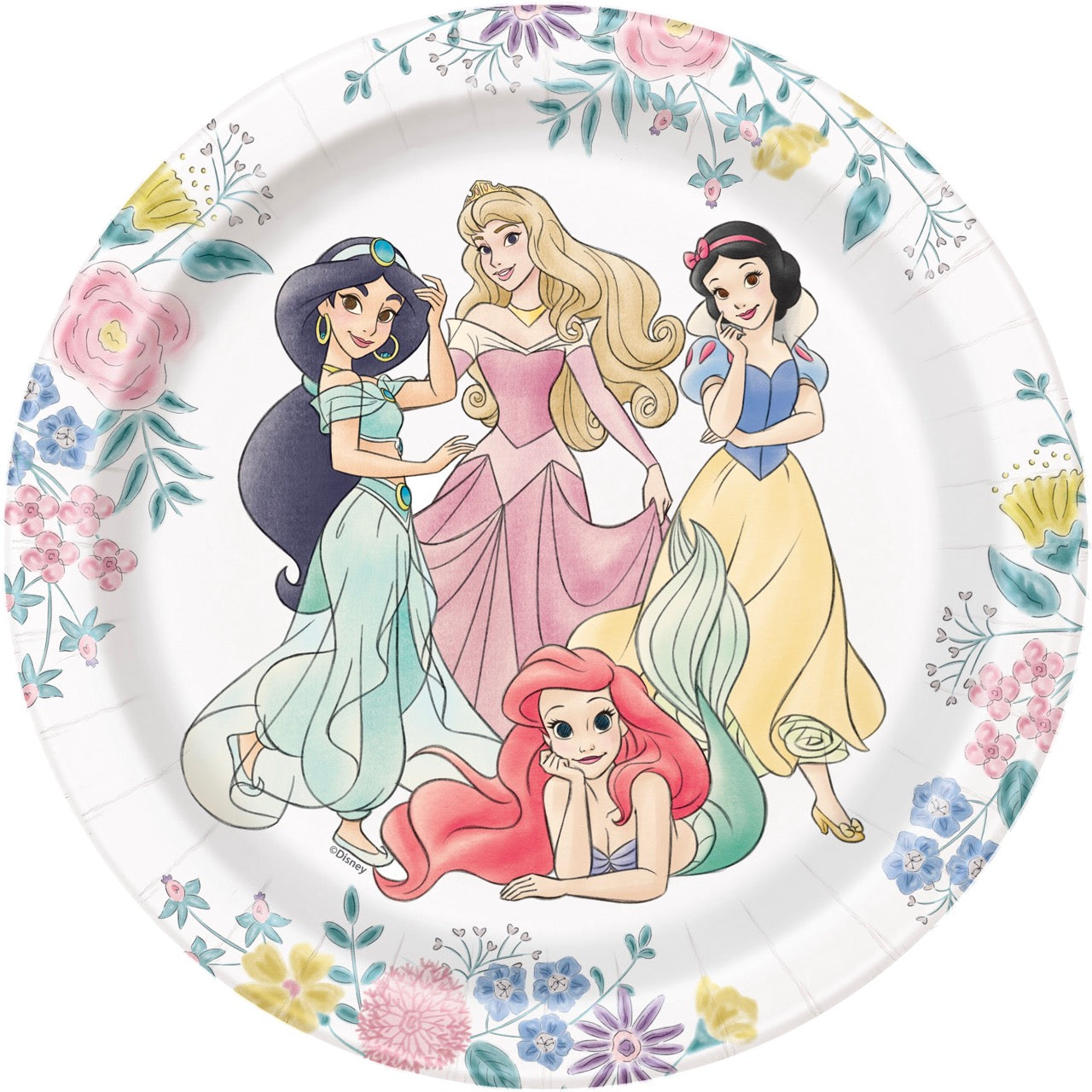 Disney Princess 7in Plates 8ct