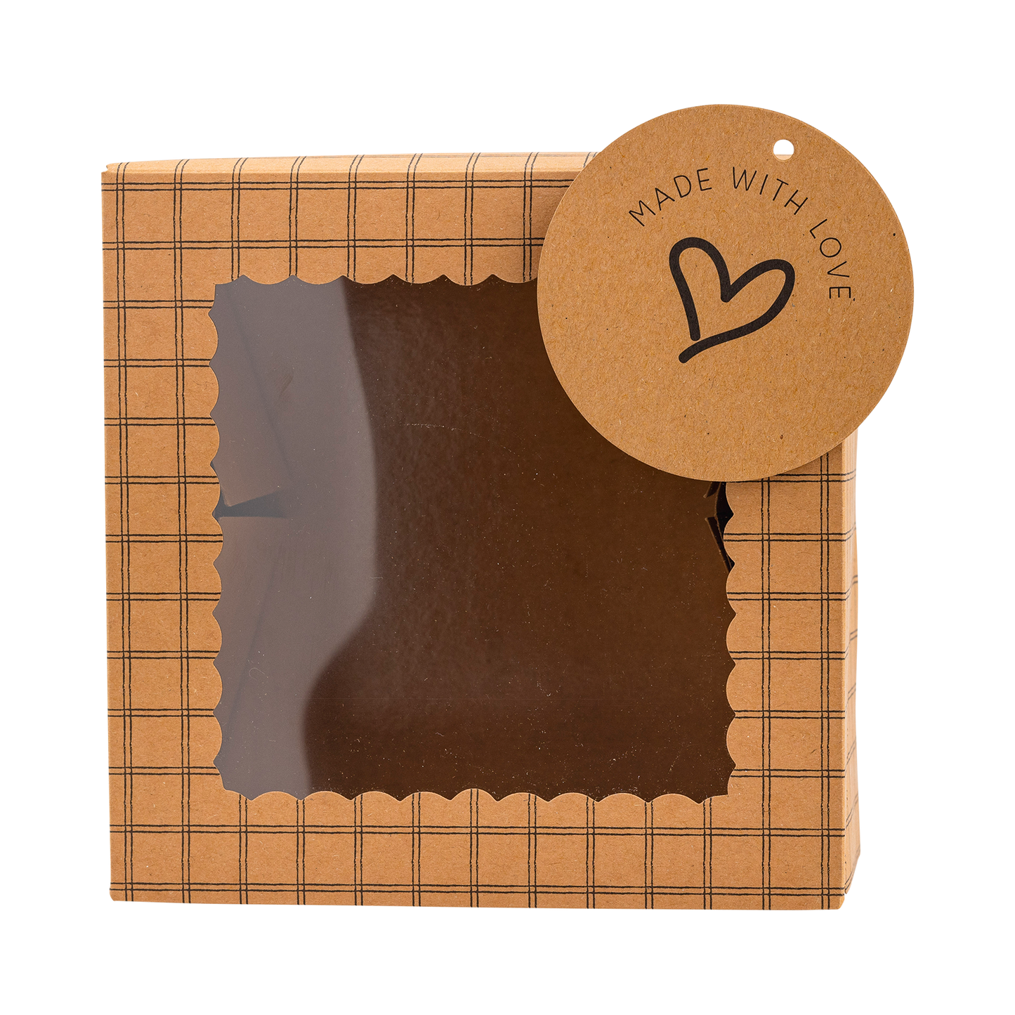 Made with Love Kraft Cookie Box 6ct