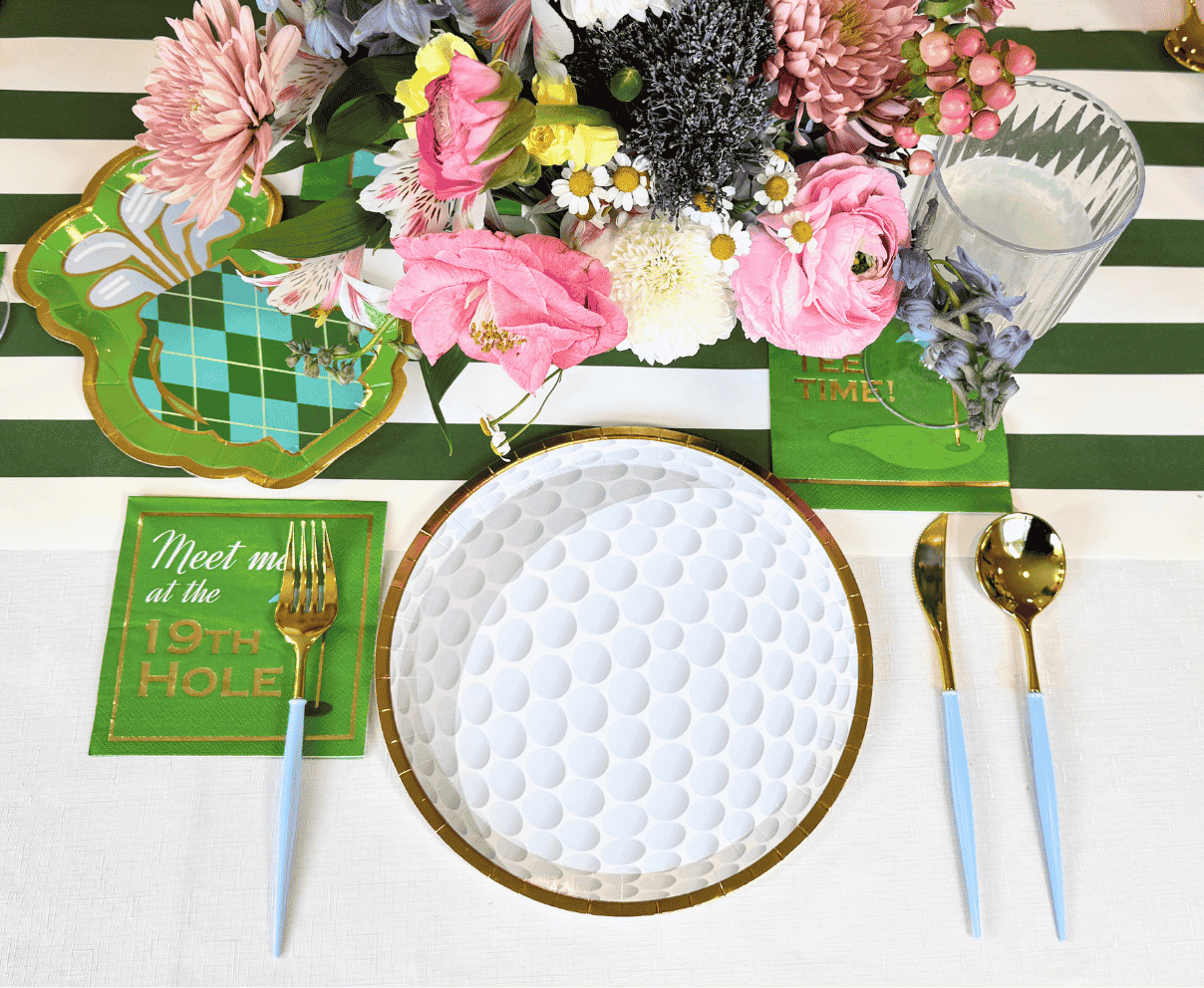 Golf Bag 8.5in Die Cut Salad Plates 8ct
