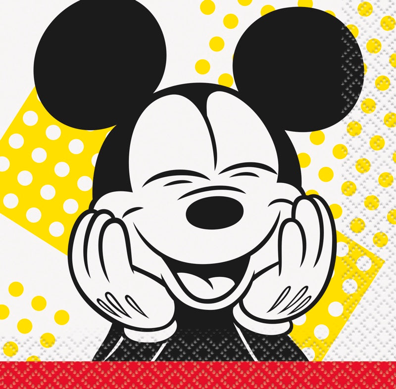 Mickey Mouse Beverage Napkins 16ct