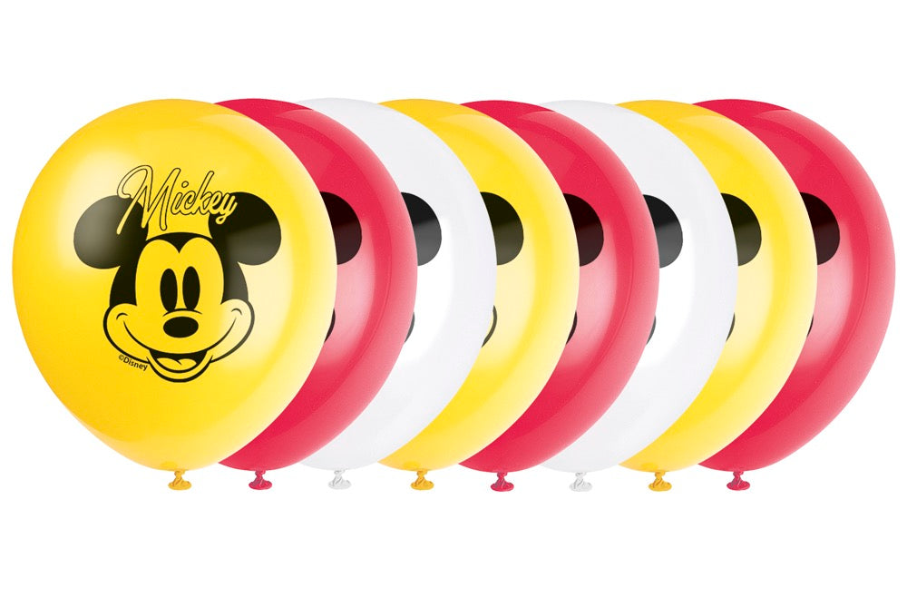 Mickey Mouse 12in Latex Balloons 8ct