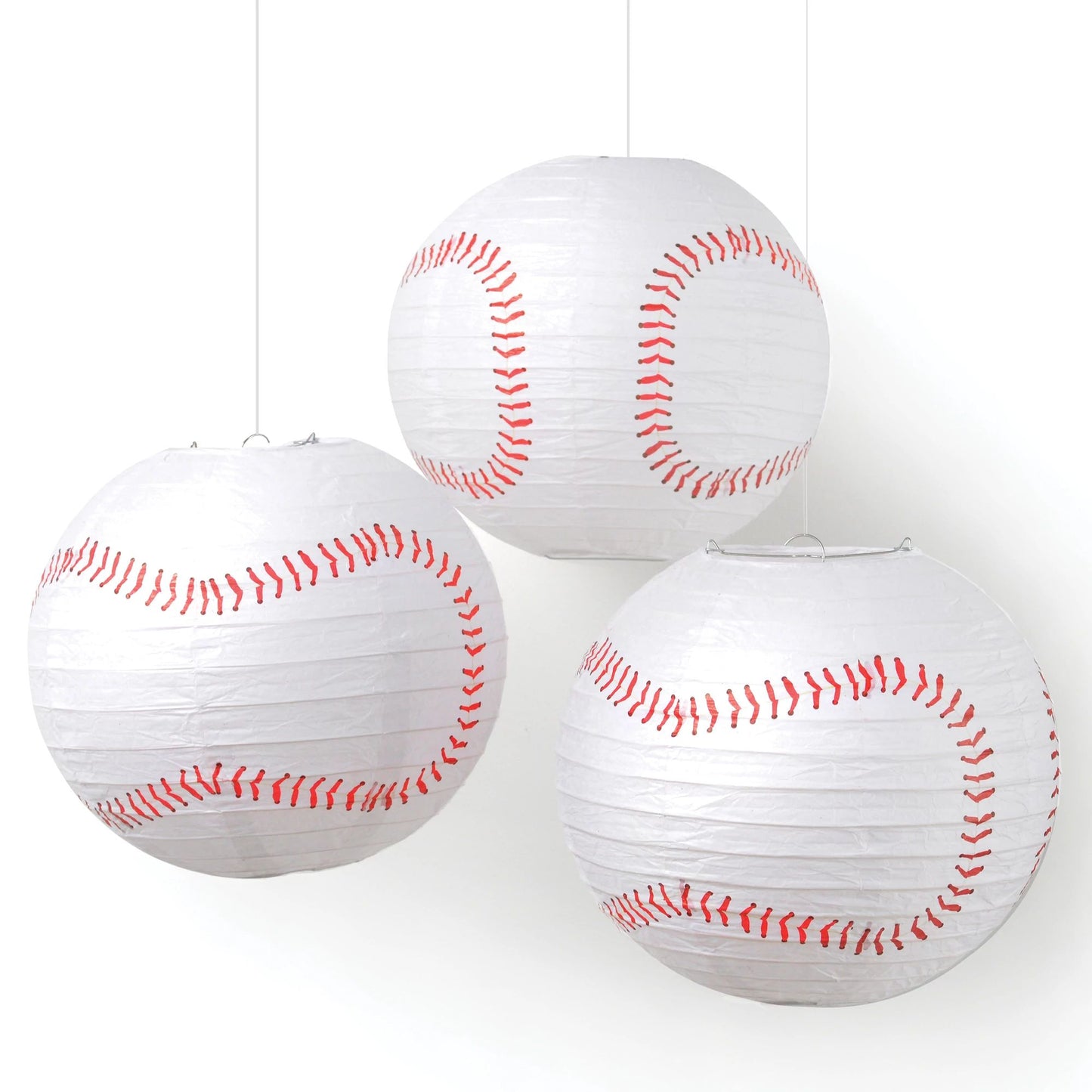 Home Run Baseball Paper Lanterns 3ct