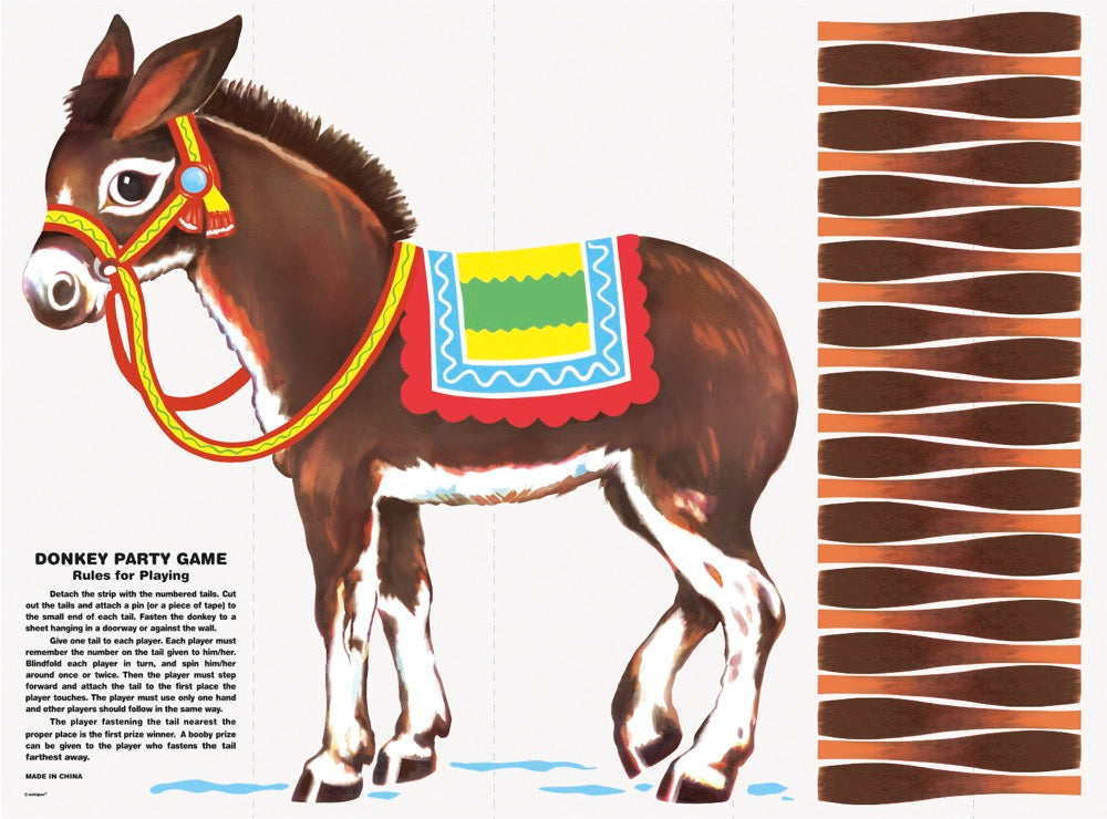 Pin the Tail on the Donkey Party Game