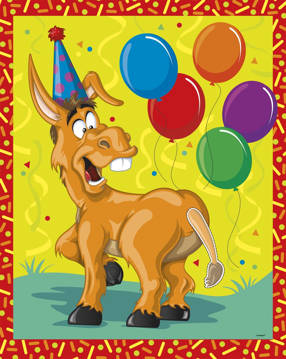 Festive Pin the Tail on the Donkey Game