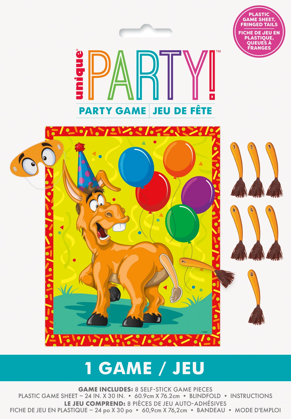 Festive Pin the Tail on the Donkey Game