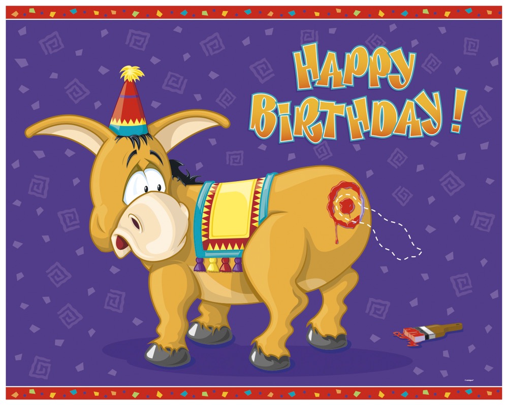 Deluxe Pin the Tail on the Donkey Party Game