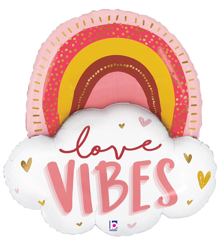 #456 Boho Love Vibes Rainbow 35in Balloon