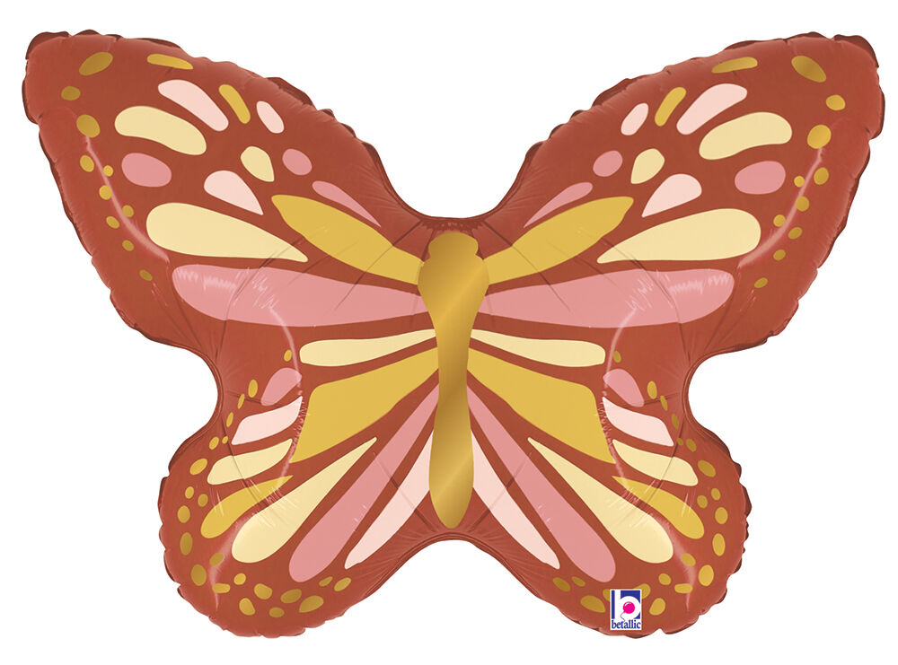 #421 Boho Butterfly 35in SuperShape Balloon