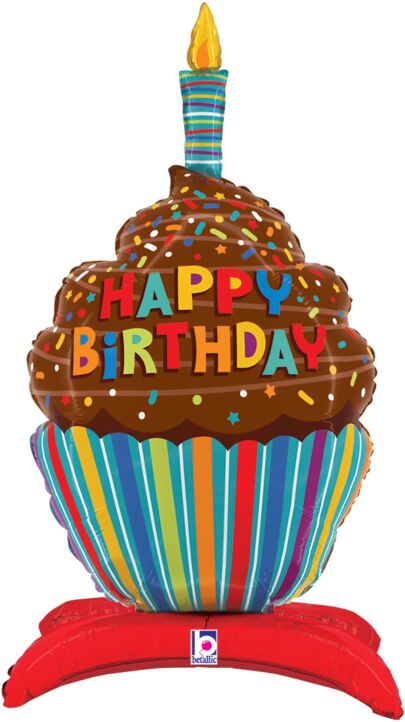 Birthday Cupcake 31in Standups