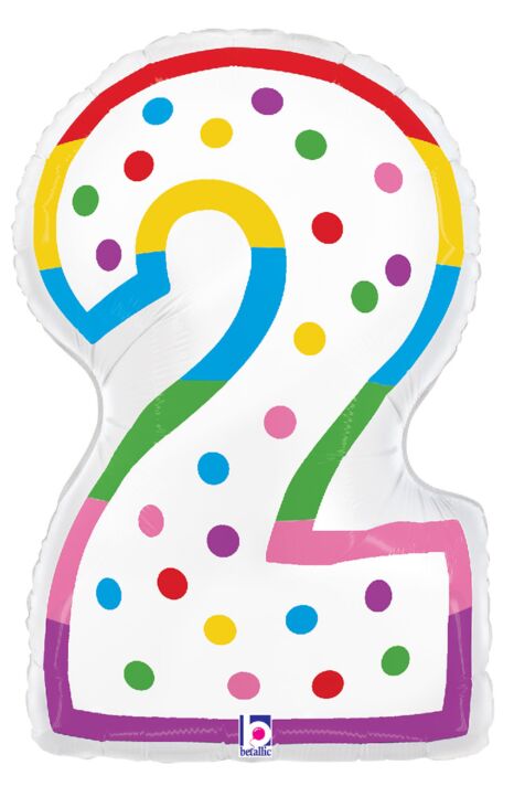 34in Number Balloons: Birthday Candle
