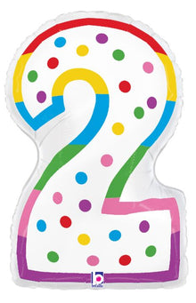 34in Number Balloons: Birthday Candle