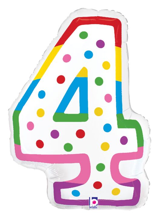 34in Number Balloons: Birthday Candle