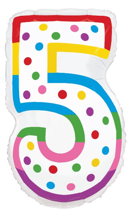 34in Number Balloons: Birthday Candle