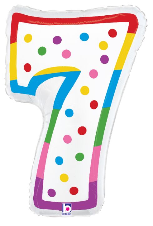 34in Number Balloons: Birthday Candle