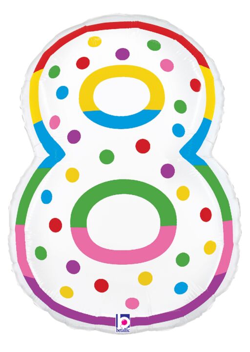 34in Number Balloons: Birthday Candle