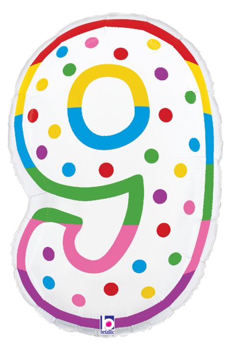 34in Number Balloons: Birthday Candle