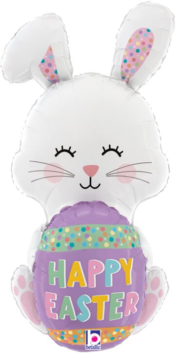 #S01 Easter Egg Bunny 36in Balloon