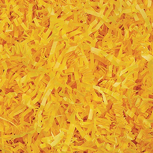 Yellow Crinkle Cut Shred Tissue Paper 2oz