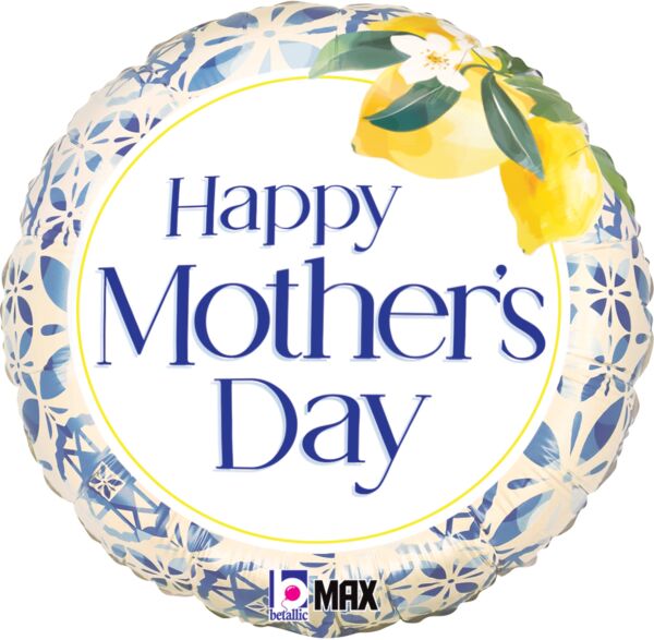 #S40 Mothers Day Mediterranean Tiles 18in Balloon