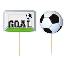 3D Soccer Cake Toppers 6ct