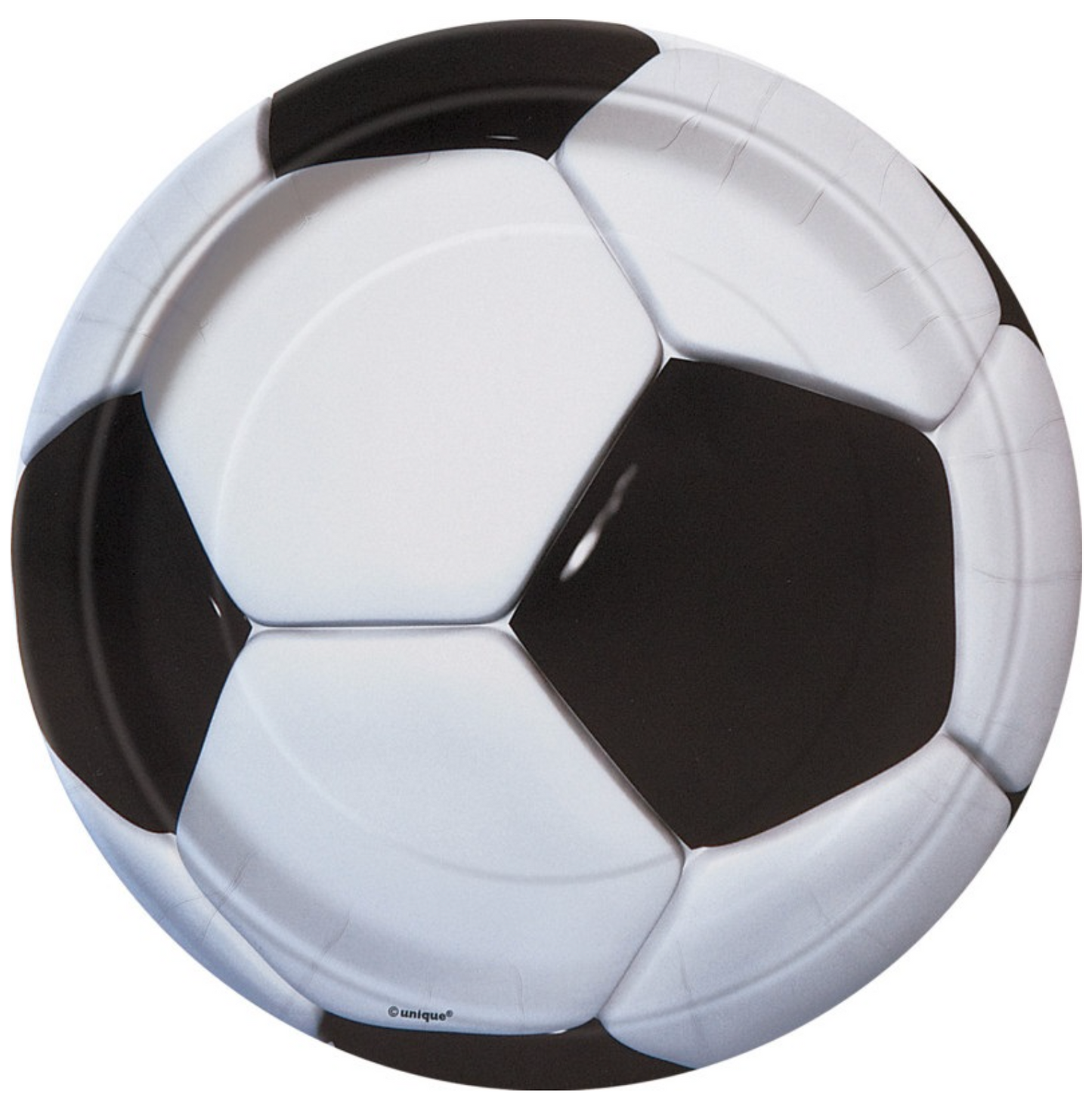 3D Soccer Round 7in Dessert Plates 8ct