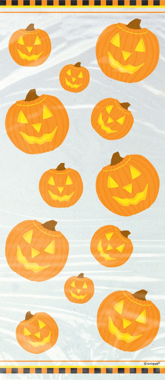Pumpkin Glow Cellophane Bags 20ct