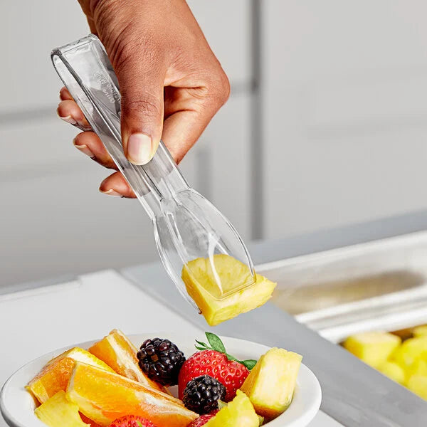 Clear 5.75in Plastic Mini Serving Tong