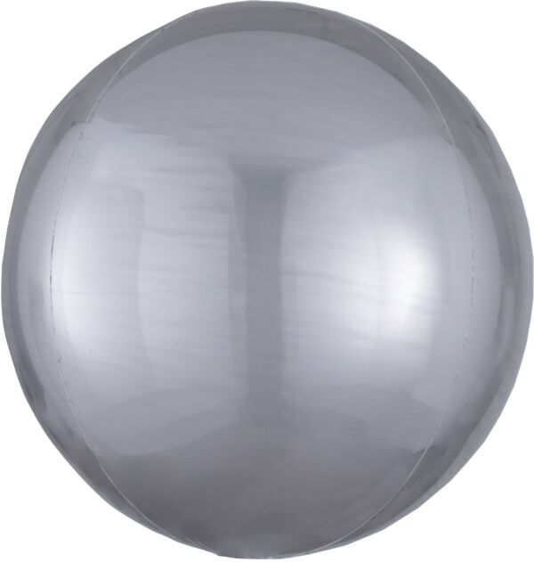 #653 Orbz Silver 16in Balloon